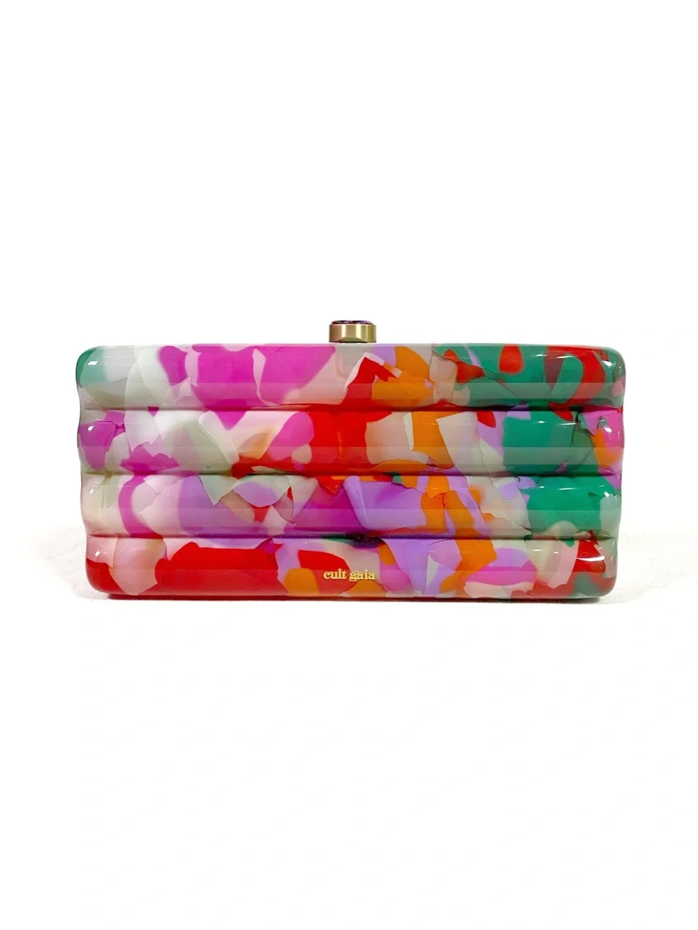 Cult Gaia Enid Clutch Abstract Garden